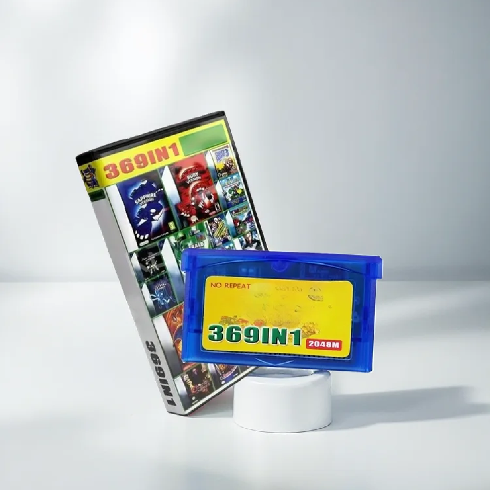Retro Game Card - 369-in-1 GBA-Spielkassette 32-Bit Retro-Spiel-Kombikarte mit Englischer