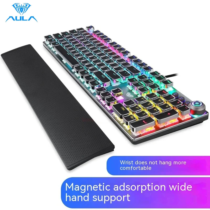 Retro Gaming Uk - AULA F2088 Mechanische Gamer-Tastatur, Punk-Tastenkappe, Retro,