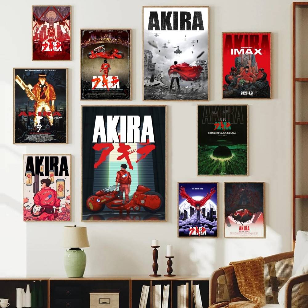Retro Gaming Wallpaper - Akira Anime Papierposter Retro Cyberpunk Kaneda
