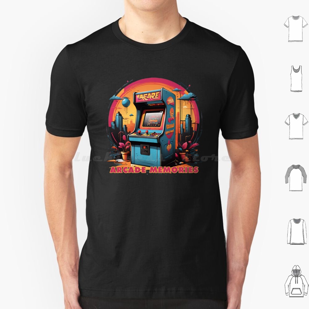 Retro Gaming Video - Arcade Memories-Arcade T Shirt Baumwolle Männer
