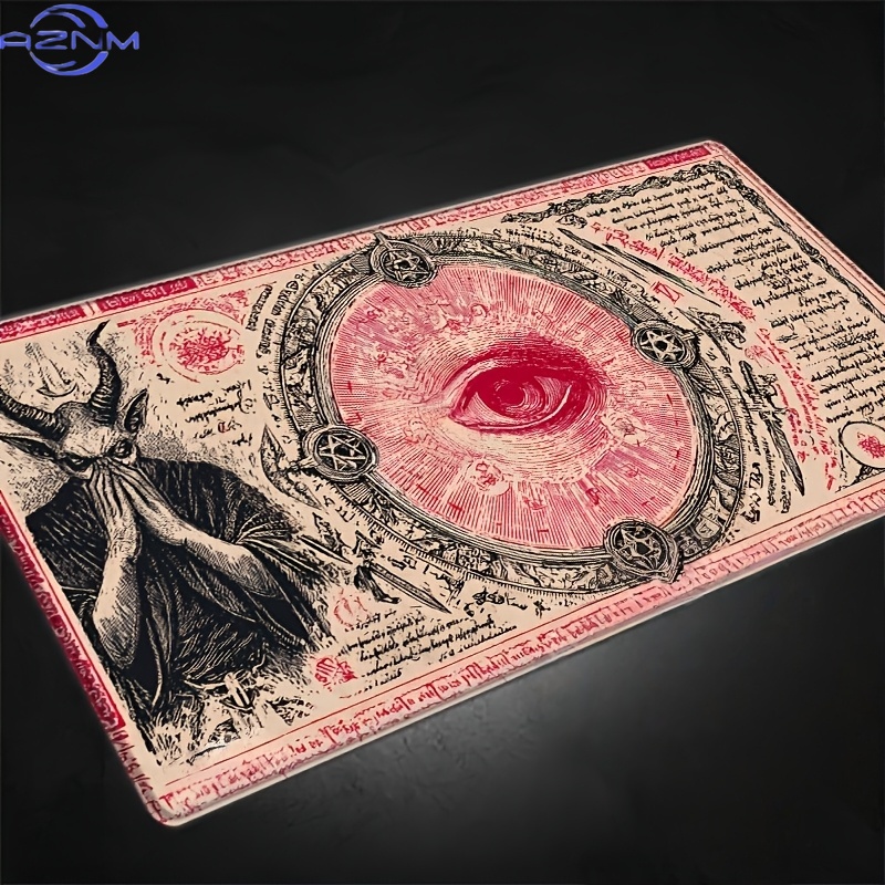 Retro Gaming Event - Retro Mystische Widderaugen-Spielmatte - Rutschfeste Gaming-Matte