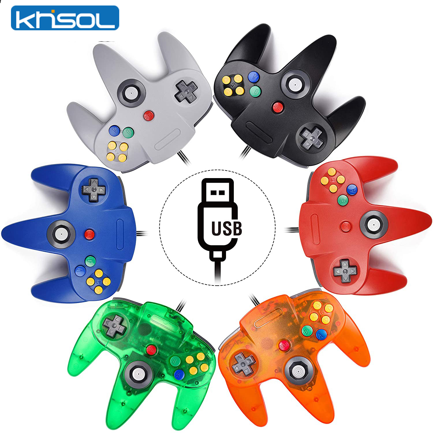Retro Gaming App - N64 Controller Klassische USB Wired Remote