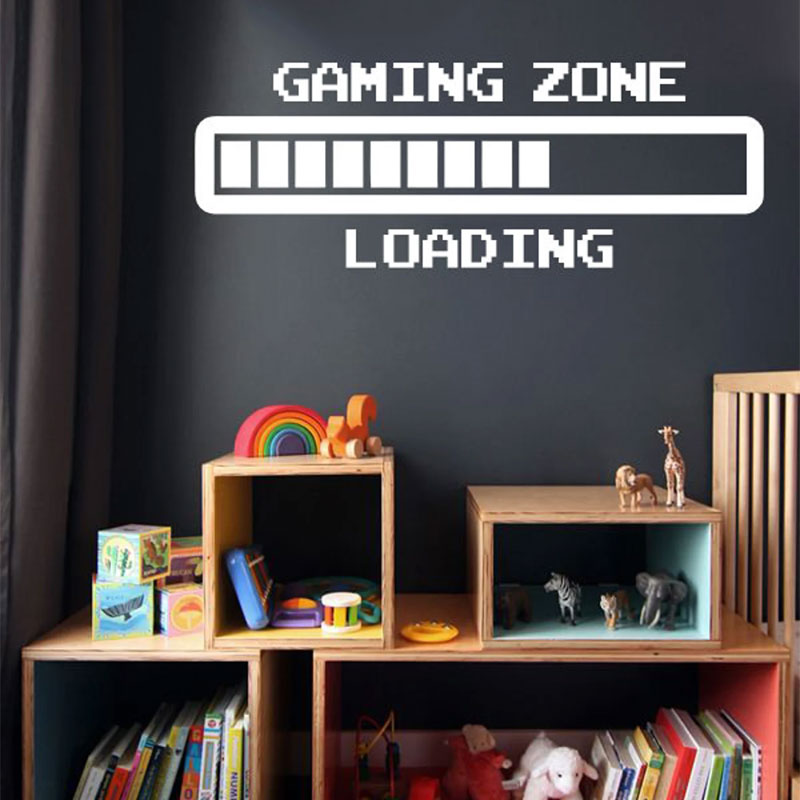 Retro Gaming Wallpaper - Gaming Zone Retro Loading Wandkunst Aufkleber