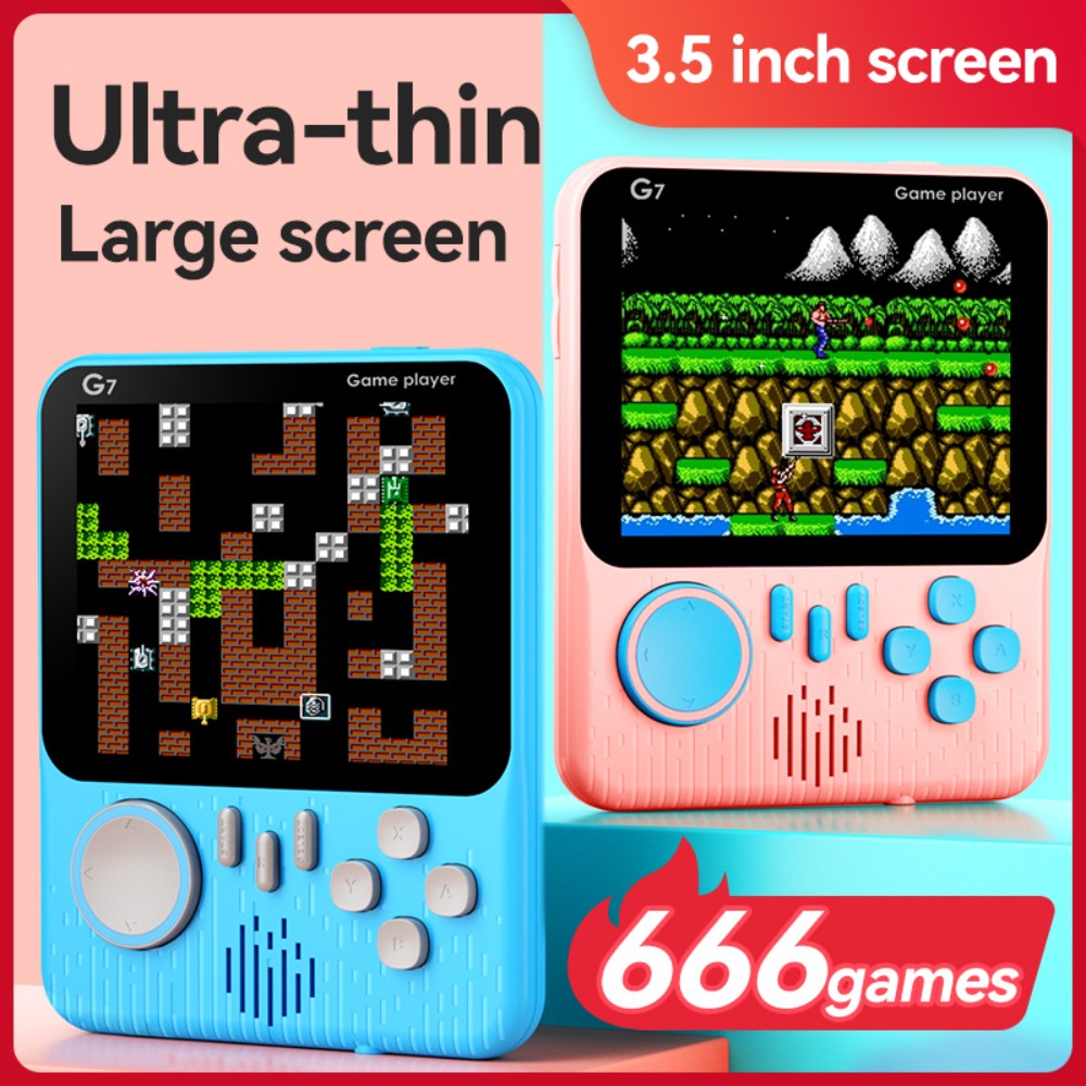 Retro Gaming Cables - G7 Retro Handheld-Spielkonsole, 3,5-Zoll-LCD, 666 Integrierte