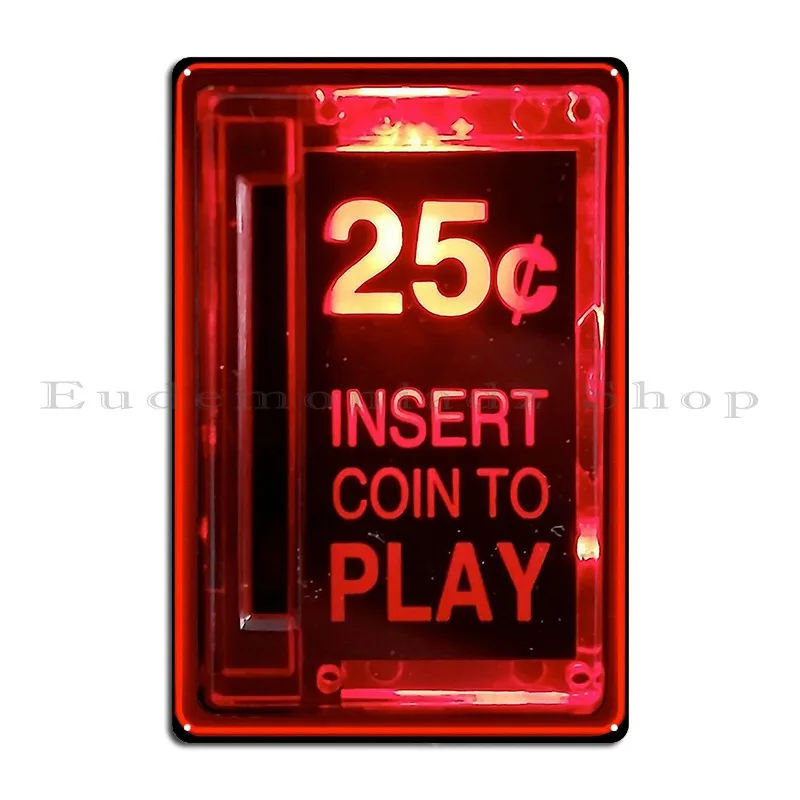 Retro Gaming Bar - Retro Gaming Metallschild Pub Design Pub