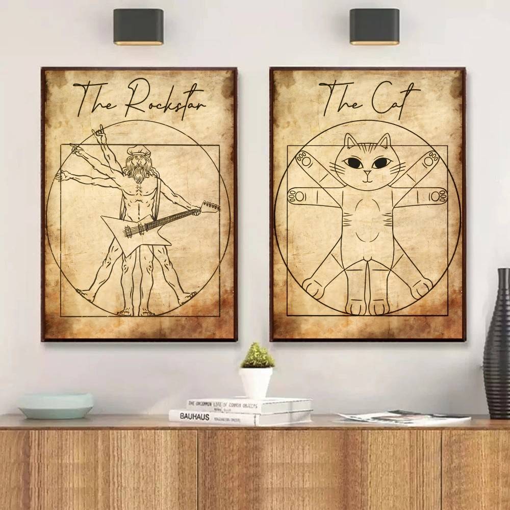 Vintage Vitruvian Style Musik- – Retro Gaming Wallpaper Bewertung und Preis