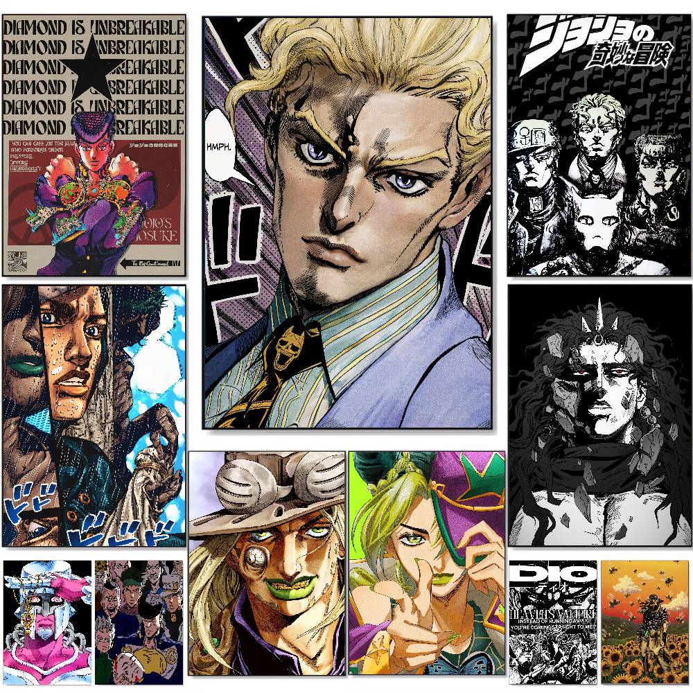 Beliebtes Manga JoJo B-Bizarre – Retro Gaming Wallpaper Bewertung und Preis