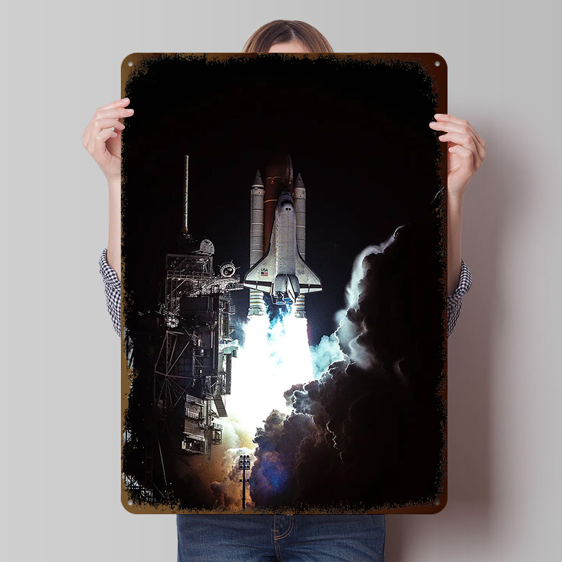 NASA-Poster aus Weißblech, anp – Retro Gaming Bar Bewertung und Preis