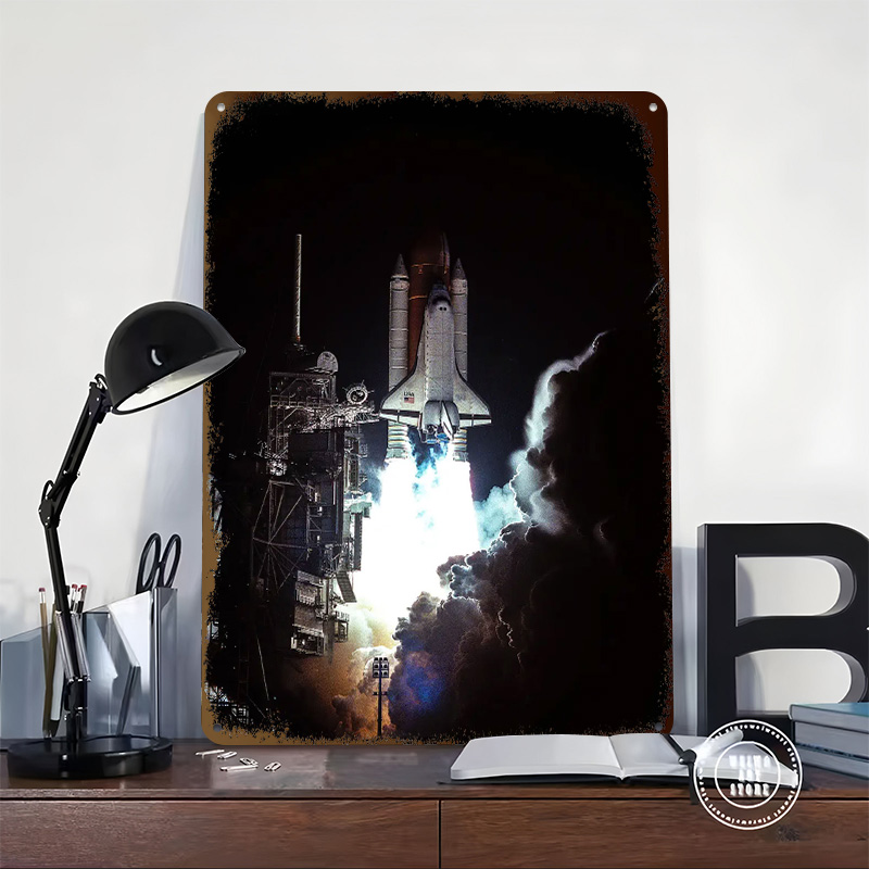 NASA-Poster aus Weißblech, anp – Retro Gaming Bar Bewertung und Preis