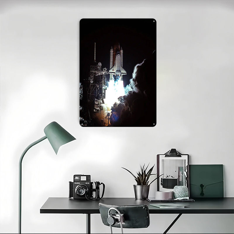 NASA-Poster aus Weißblech, anp – Retro Gaming Bar Bewertung und Preis