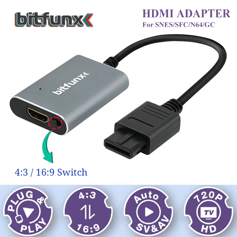 Bitfunx 720P Svideo / AV zu HD – Retro Gaming App Bewertung und Preis