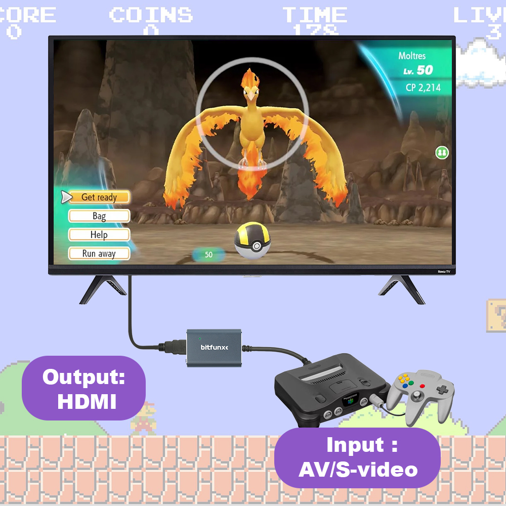 Bitfunx 720P Svideo / AV zu HD – Retro Gaming App Bewertung und Preis