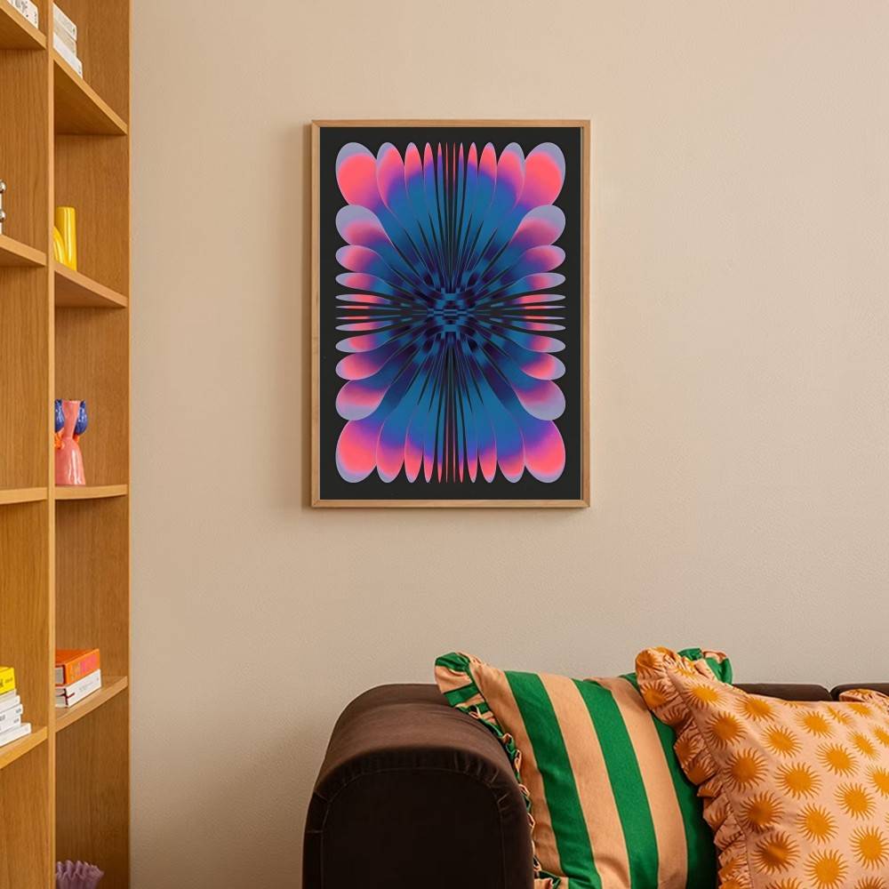 Psychedelisches Farbverlauf-Sc – Retro Gaming Wallpaper Bewertung und Preis