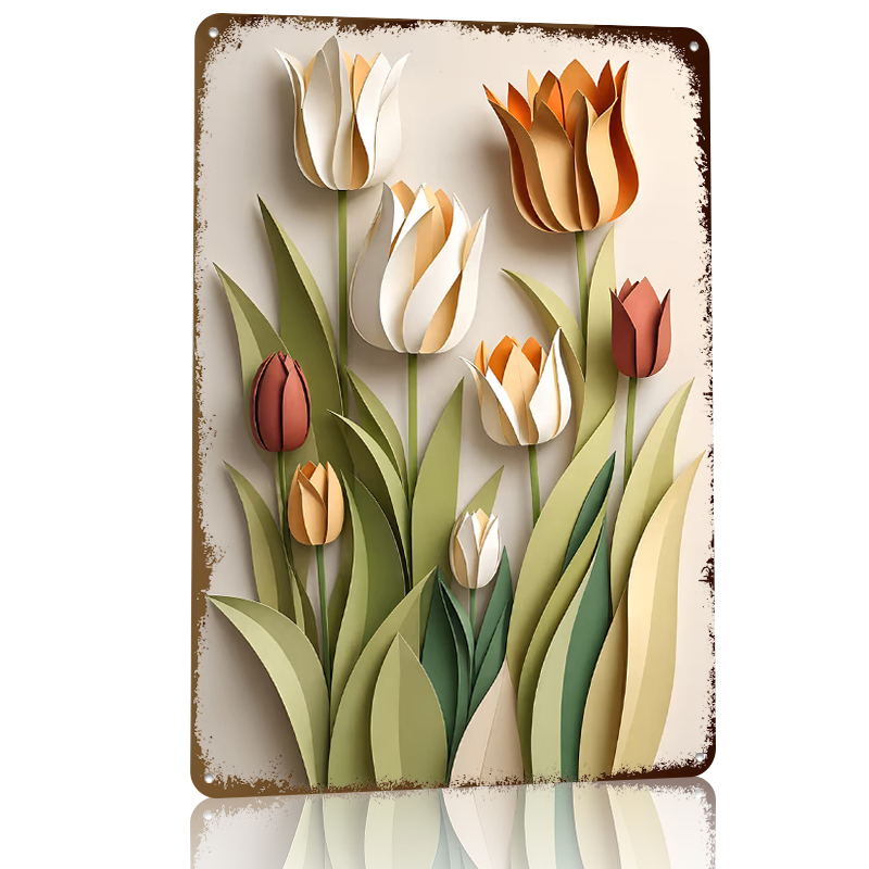 Papier-Ausschnitt-Tulpen-Blume – Retro Gaming Wallpaper Bewertung und Preis