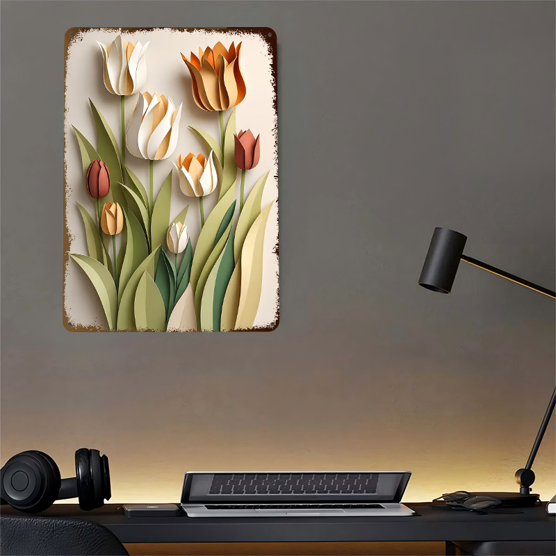Papier-Ausschnitt-Tulpen-Blume – Retro Gaming Wallpaper Bewertung und Preis