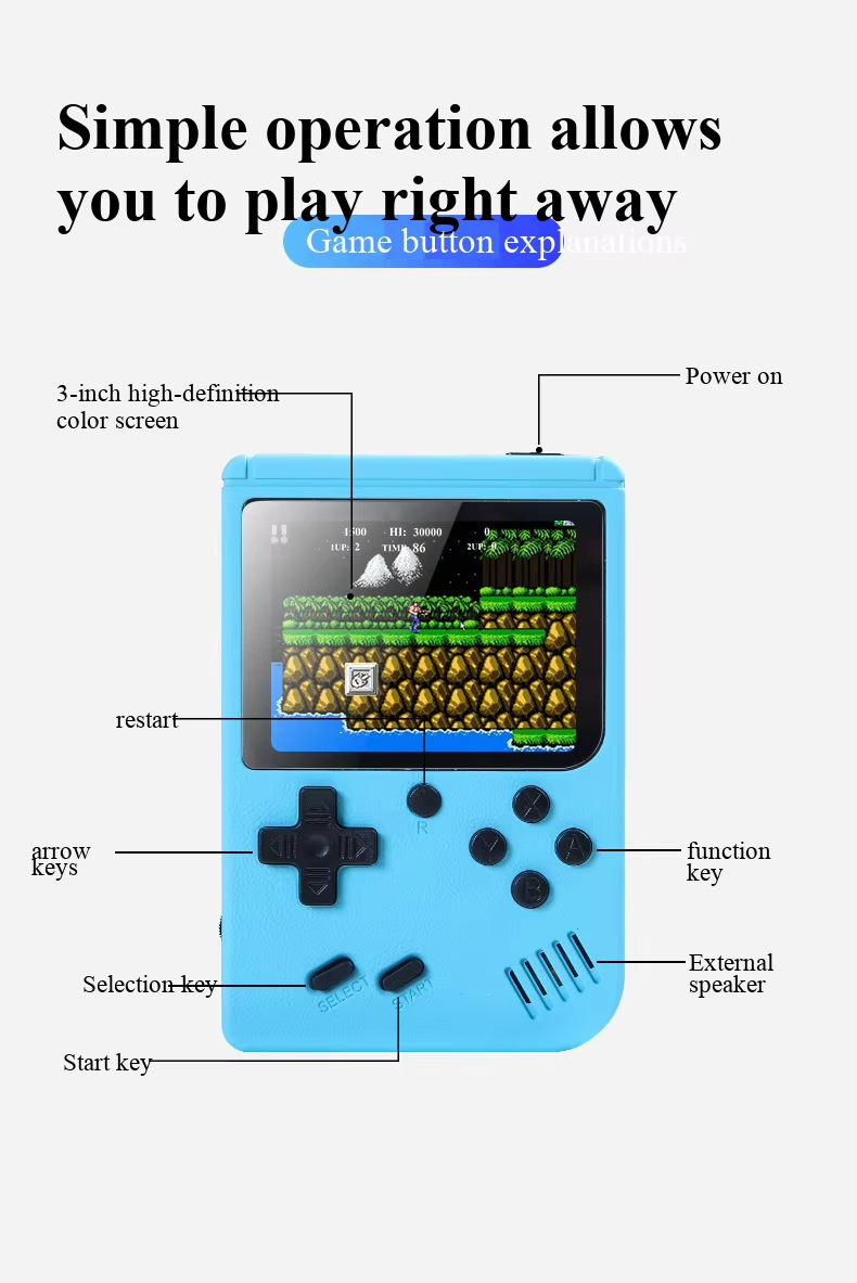 NEUE 3 Zoll Tragbare Retro Min – Retro Gaming App Bewertung und Preis