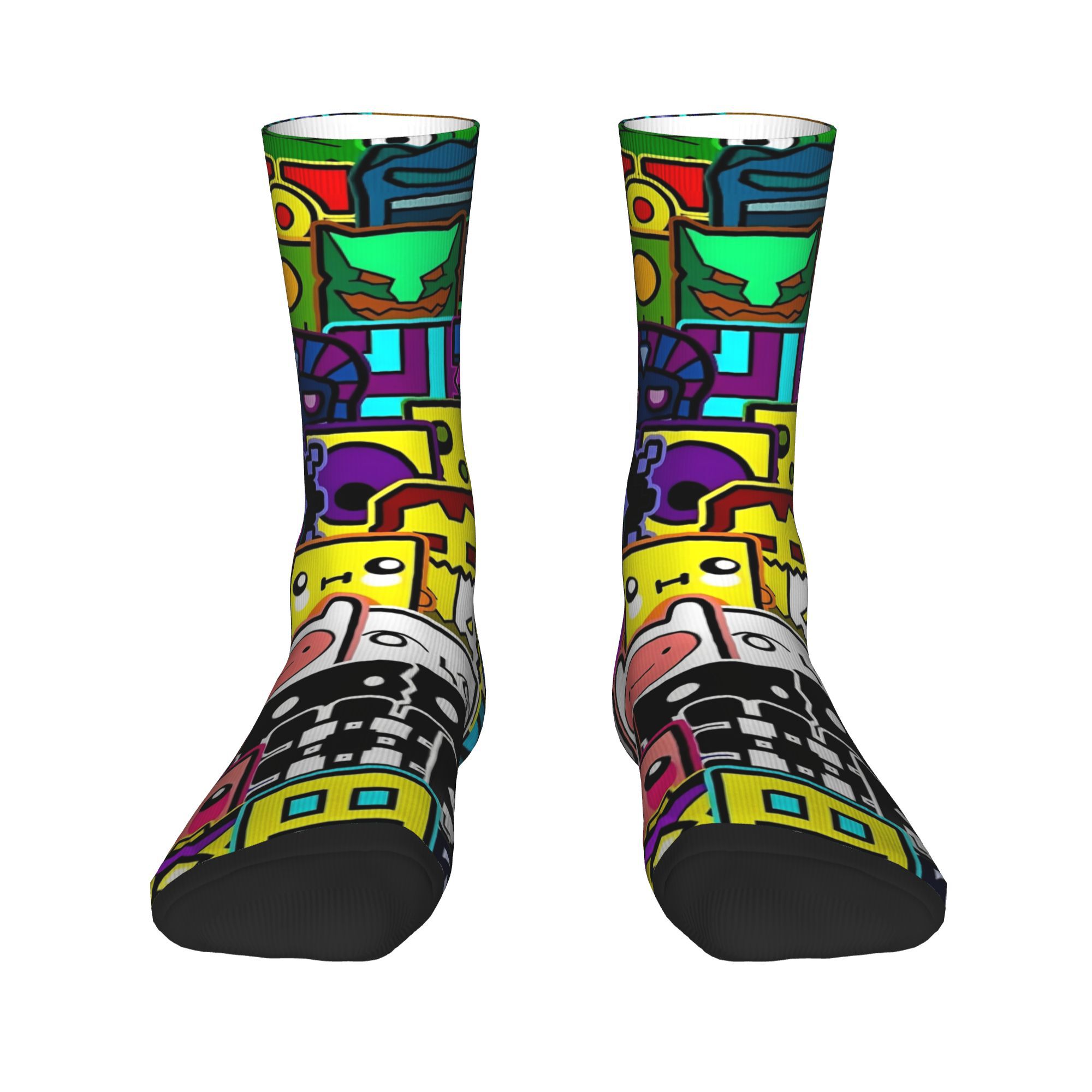 Geometrie Gaming Dashed Socken – Retro Gaming Youtube Bewertung und Preis