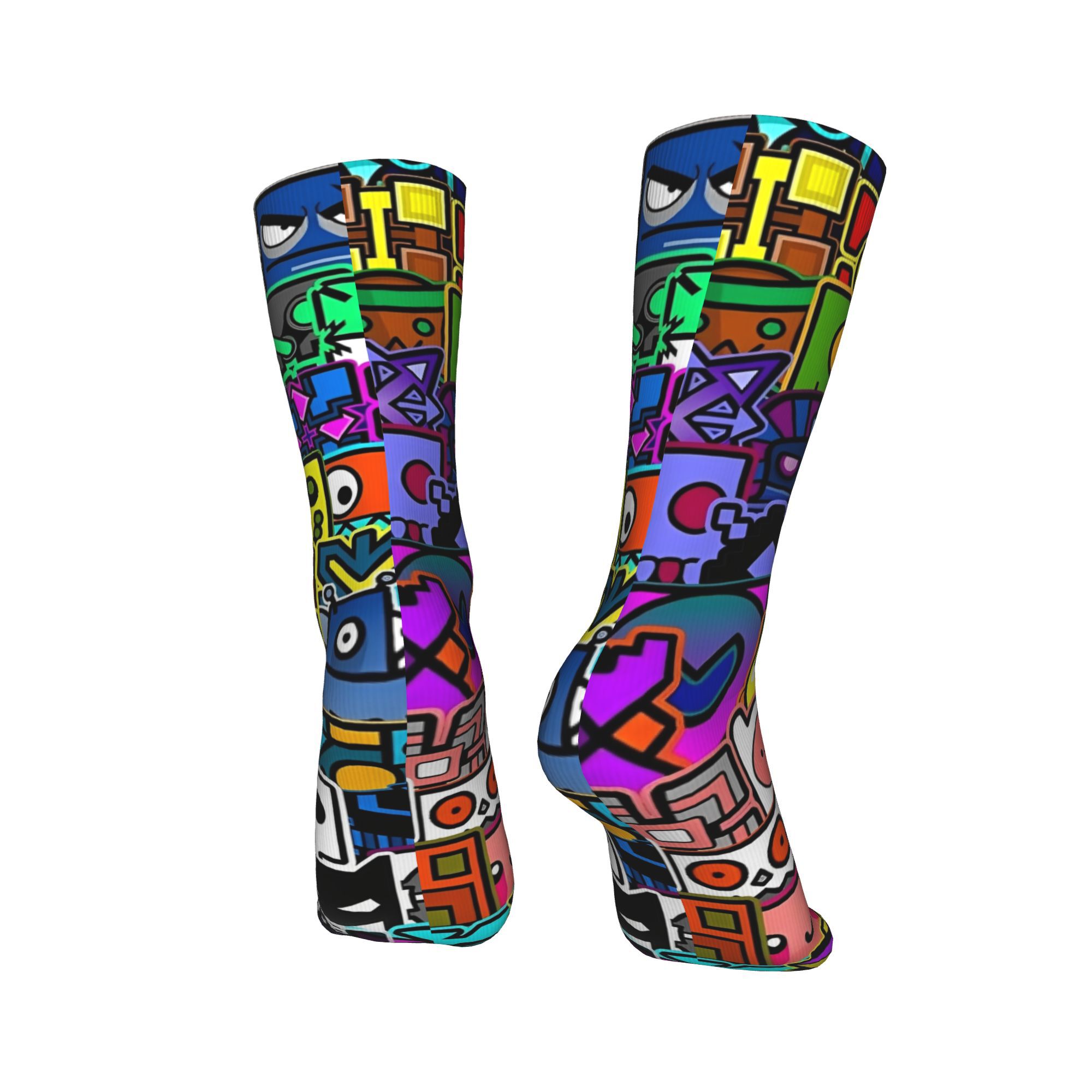Geometrie Gaming Dashed Socken – Retro Gaming Youtube Bewertung und Preis