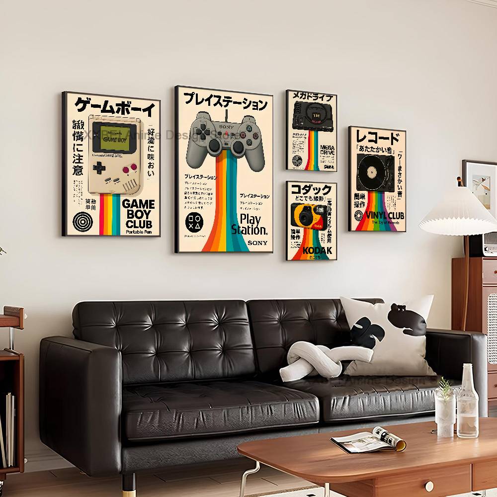 Vintage Nostalgisches Spielkon – Retro Gaming Wallpaper Bewertung und Preis